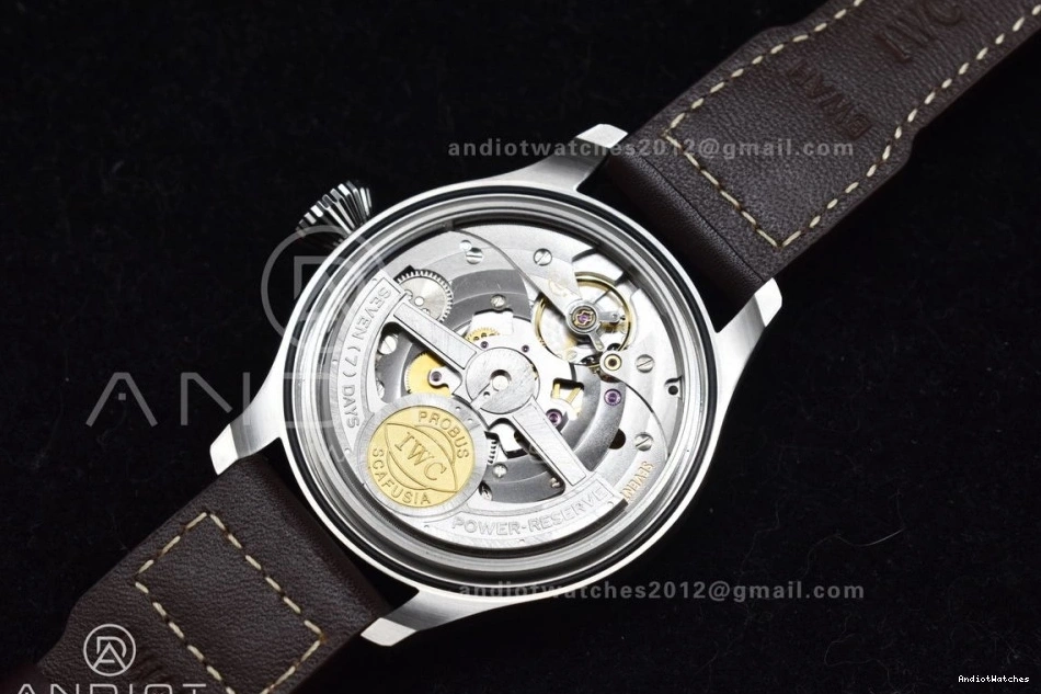 Brown IW500901 on Big Edition Real Strap A Pilot Best HighQuality ZF 524 Leather 0331